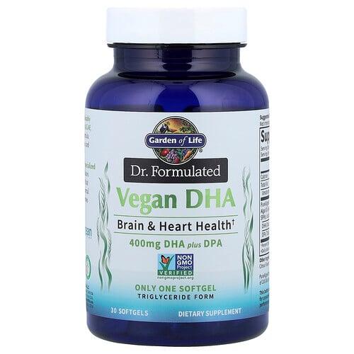 Garden Of Life Dr Formulated Vegan Dha Plus Dpa 30 Softgels product image