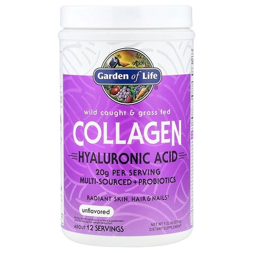 Garden Of Life Wild Caught Grass Fed Collagen Hyaluronic Acid Unflavored 9 52 Oz 270 G product image