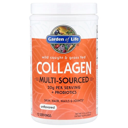 Garden Of Life Wild Caught Grass Fed Collagen Multi Sourced Unflavored 9 52 Oz 270 G product image