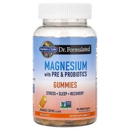 Garden Of Life Magnesium With Pre Probiotics Gummies Orange Creme 60 Gummies