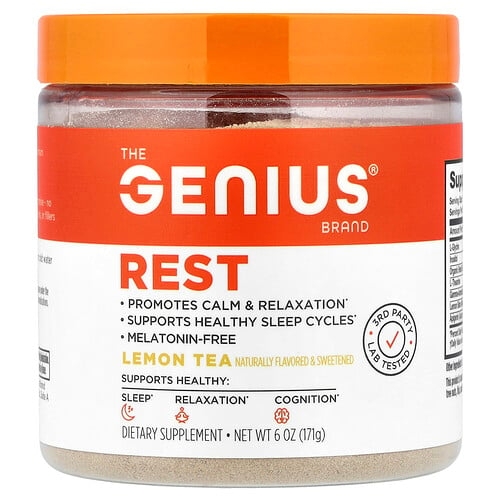 The Genius Brand Rest Lemon Tea 6 Oz 171 G product image