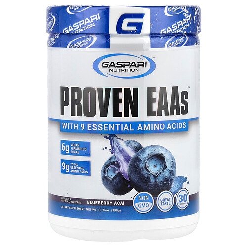 Gaspari Nutrition Proven Eaas With 9 Essential Amino Acids Blueberry Acai 13 75 Oz 390 G product image