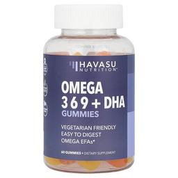 Havasu Nutrition Omega 3 6 9 Dha Gummies Natural Lemon Orange 60 Gummies