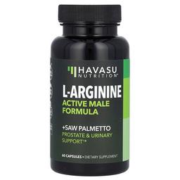 Havasu Nutrition L Arginine Active Male Formula Saw Palmetto 60 Capsules
