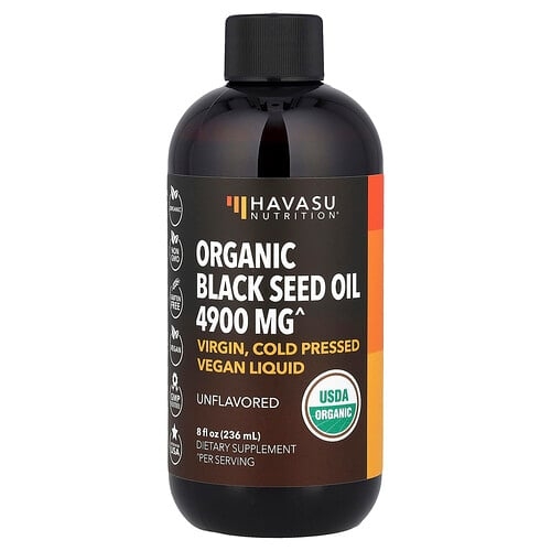 Havasu Nutrition Organic Black Seed Oil Unflavored 8 Fl Oz 236 Ml product image