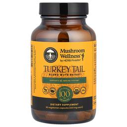Herb Pharm Mushroom Wellness Turkey Tail Blend With Reishi 90 Vegetarian Capsules