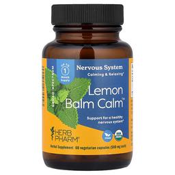 Herb Pharm Lemon Balm Calm 500 Mg 60 Vegetarian Capsules