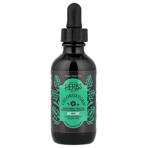Herbs Etc Chloroxygen Alcohol Free Mint 2 Fl Oz 59 Ml product image