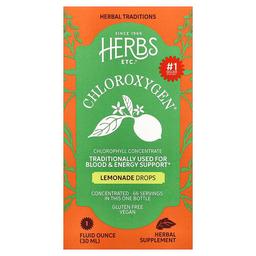 Herbs Etc Chloroxygen Drops Lemonade 1 Fl Oz 30 Ml