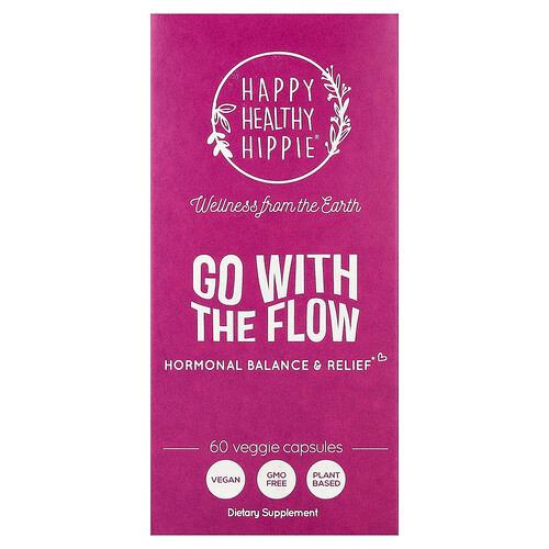 Happy Healthy Hippie Go With The Flow Hormonal Balance Relief 60 Veggie Capsules product image