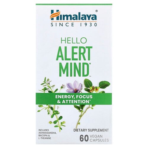 Himalaya Hello Alert Mind 60 Vegan Capsules product image
