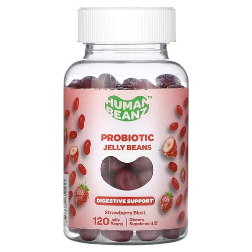 Human Beanz Probiotic Jelly Beans Strawberry Blast 120 Jelly Beans 0 5 Billion Cfu Per Jelly Bean product image