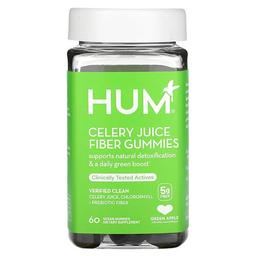 Hum Nutrition Celery Juice Fiber Gummies Green Apple 5 G 60 Vegan Gummies