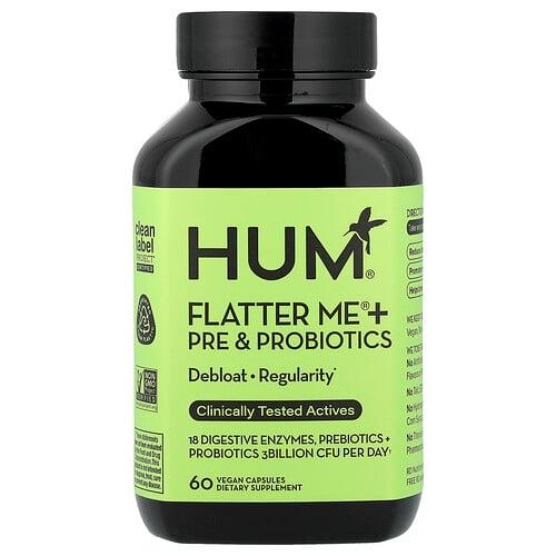 훔 뉴트리션 HUM Nutrition, Flatter Me® + 프리바이오틱 & 프로바이오틱, 베지 캡슐 60정 product image