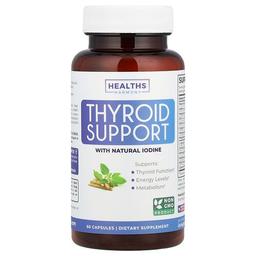 Healths Harmony Thyroid Support With Natural Iodine 60 Capsules