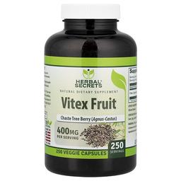 Herbal Secrets Vitex Fruit 400 Mg 250 Veggie Capsules