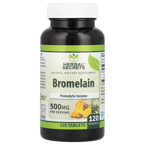 Herbal Secrets Bromelain 500 Mg 120 Tablets product image