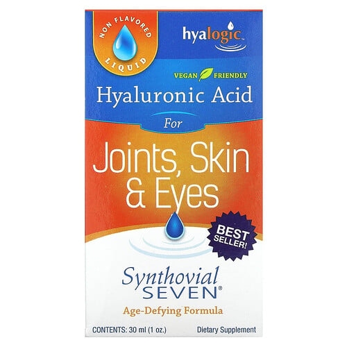 Hyalogic Hyaluronic Acid For Joints Skin Eyes Synthovial Seven 1 Oz 30 Ml product image