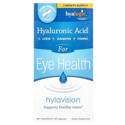 Hyalogic Hylavision Hyaluronic Acid Lutein Zeaxathin Vitamins 120 Capsules product image
