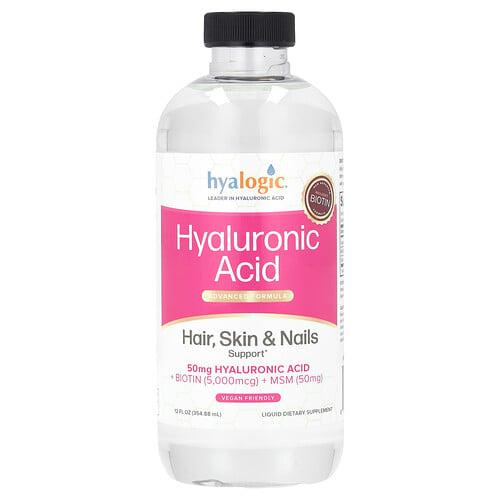 Hyalogic Hyaluronic Acid Advanced Formula Hair Skin Nails Support 12 Fl Oz 354 88 Ml product image