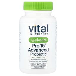 Vital Nutrients Hyperbiotics Pro 15 Advanced Probiotic 60 Vegan Tablets