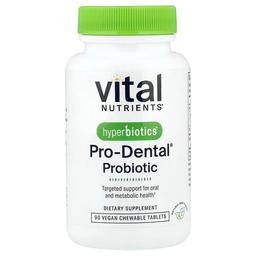 Vital Nutrients Hyperbiotics Pro Dental Probiotic Natural Mint 90 Vegan Chewable Tablets