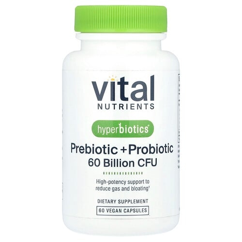 Vital Nutrients Hyperbiotics Prebiotic Probiotic 60 Vegan Capsules product image