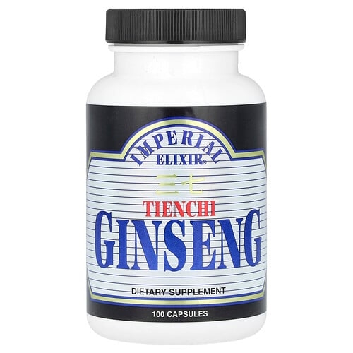 Imperial Elixir Tienchi Ginseng 100 Capsules 500 Mg Per Capsule product image