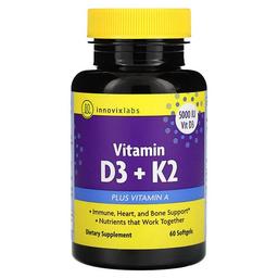 Innovixlabs Vitamin D3 K2 60 Softgels