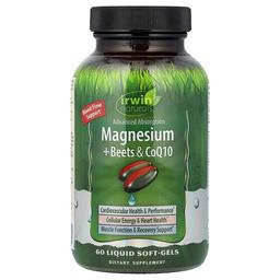 Irwin Naturals Magnesium Beets Coq10 60 Liquid Soft Gels