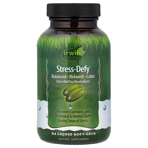 Irwin Naturals Stress Defy 84 Liquid Soft Gels product image