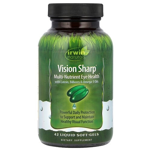 Irwin Naturals Vision Sharp Multi Nutrient Eye Health 42 Liquid Soft Gels product image