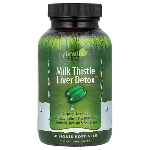 Irwin Naturals Milk Thistle Liver Detox 60 Liquid Soft Gels product image