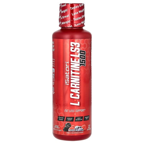 Isatori L Carnitine Ls3 1500 Mixed Berry 16 Fl Oz 480 Ml product image