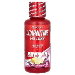 Isatori L Carnitine Pink Lemonade 12 Fl Oz 360 Ml