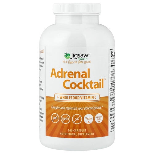 Jigsaw Health Adrenal Cocktail Wholefood Vitamin C 360 Capsules product image