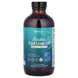 Jigsaw Health Alaskan Cod Liver Oil Liquid Natural Lemon 8 12 Fl Oz 240 Ml