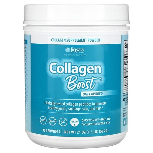 Jigsaw Health Collagen Boost Unflavored 21 Oz 595 G product image