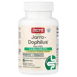 Jarrow Formulas Vegan Jarro Dophilus Plus Fos 100 Veggie Capsules