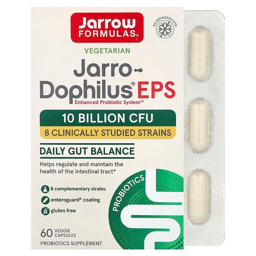 Jarrow Formulas Jarro Dophilus Eps 60 Veggie Caps 5 Billion Cfu Per Capsule product image