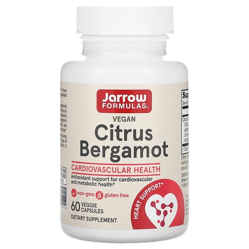 Jarrow Formulas Vegan Citrus Bergamot 60 Veggie Capsules 500 Mg Per Capsule product image