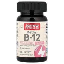 Jarrow Formulas Methyl B 12 Fruit 500 Mcg 100 Chewable Tablets