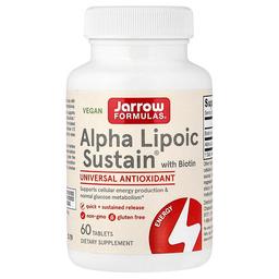 Jarrow Formulas Alpha Lipoic Sustain With Biotin 60 Tablets