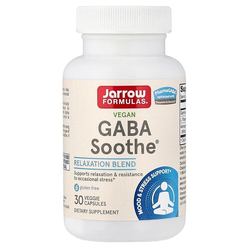 Jarrow Formulas Vegan Gaba Soothe 30 Veggie Capsules product image