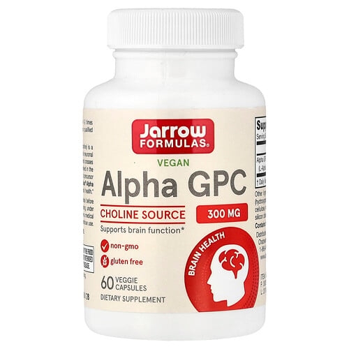 Jarrow Formulas Vegan Alpha Gpc 300 Mg 60 Veggie Capsules product image