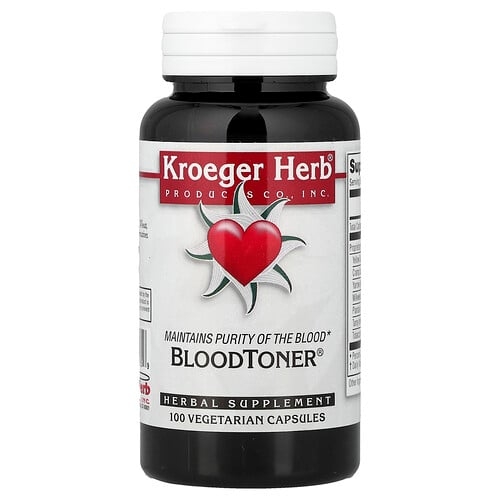 Kroeger Herb Co Bloodtoner 100 Vegetarian Capsules product image