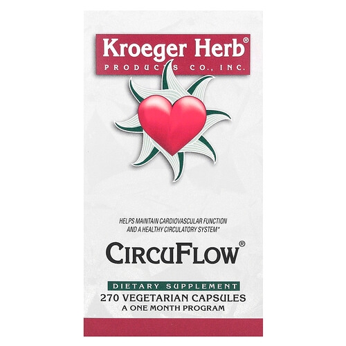 Kroeger Herb Co Circuflow 270 Vegetarian Capsules product image