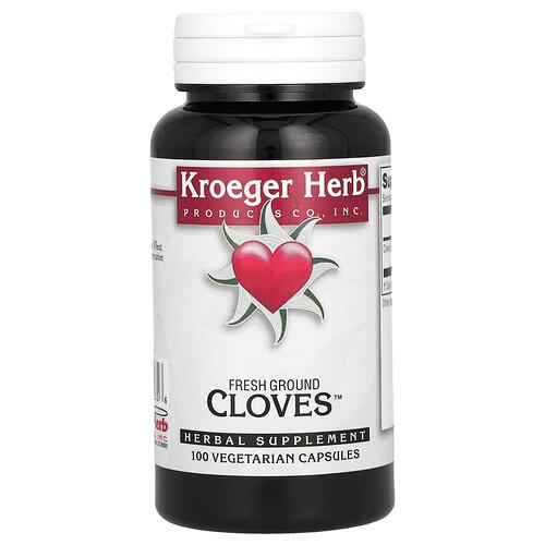 Kroeger Herb Co Fresh Ground Cloves 100 Vegetarian Capsules 450 Mg Per Capsule product image