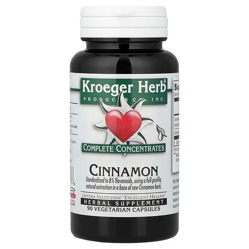 Kroeger Herb Co Complete Concentrates Cinnamon 90 Vegetarian Capsules product image
