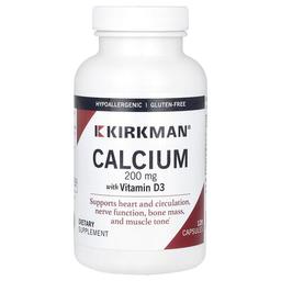 Kirkman Labs Calcium With Vitamin D3 120 Capsules
